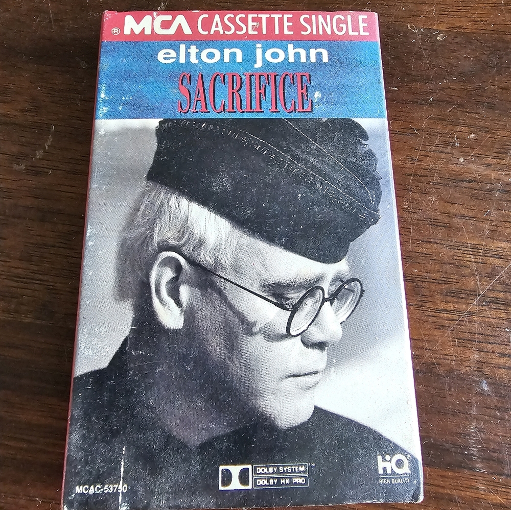 Elton John 'Sacrifice' Cassette Single